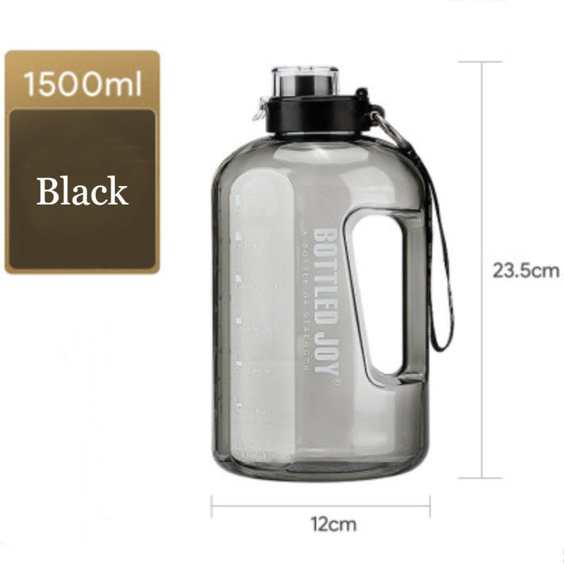 1500ml Large Capacity Water Bottle, with Widemouth, Tritan Material & BPA Free, for Walking, Driving, Exercising & More