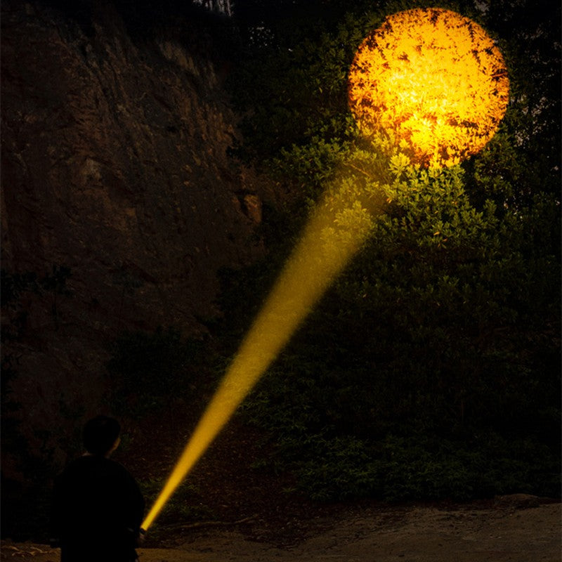 Handheld Rechargeable LED Flashlight, with 5 Lighting Modes, 1500m Beam Distance & IPX6 Waterproof
