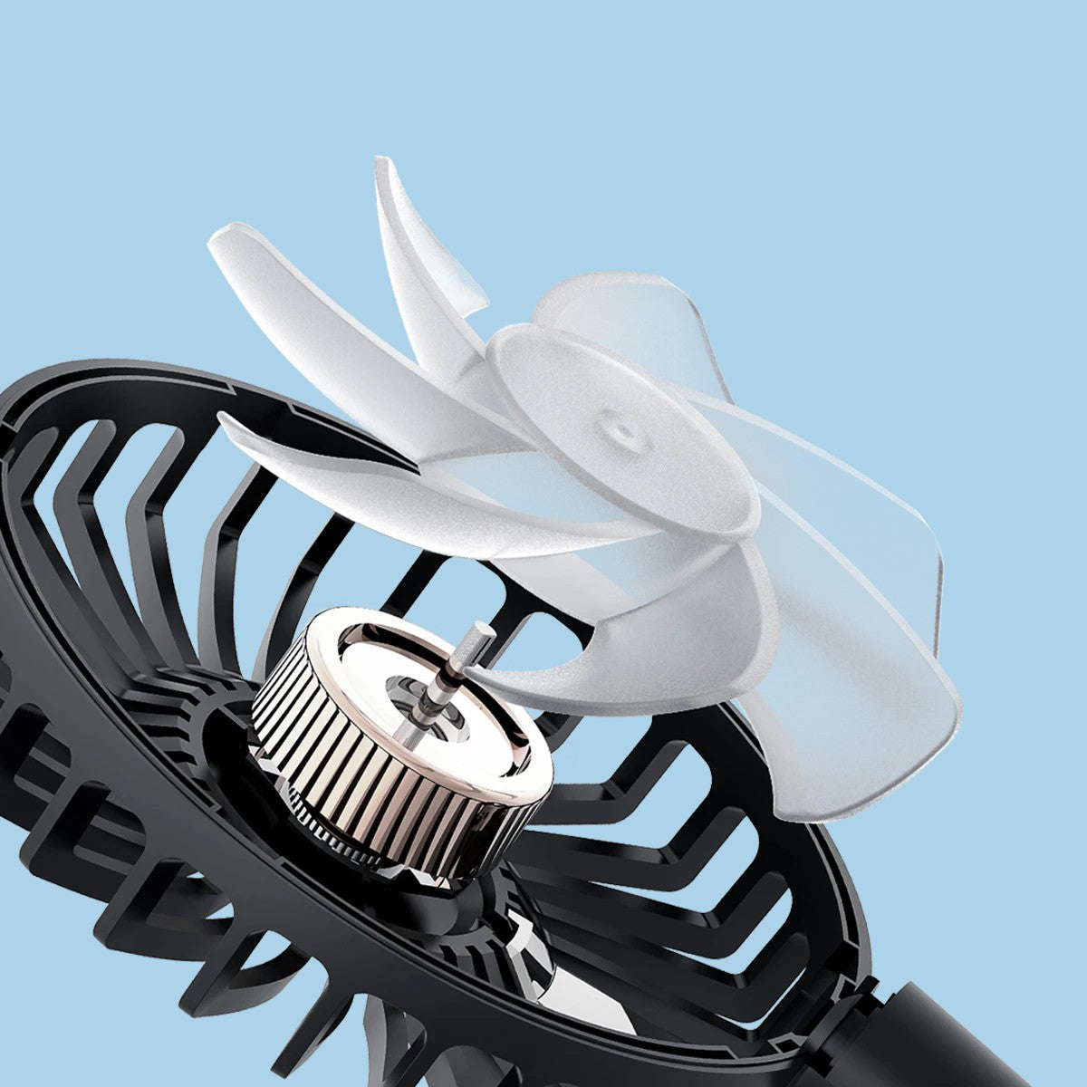 Car Headrest Cooling Fan, with 2-Speed, 360° Rotatable Design & 1.5m USB Cable, for Front & Back Seats
