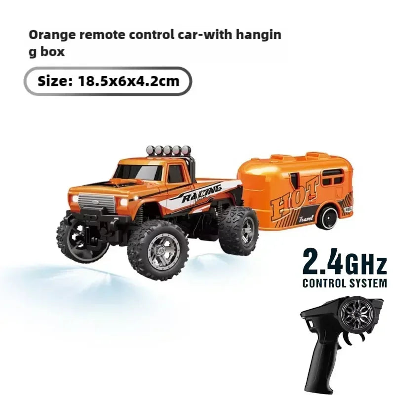 RC 1/64 Speed Mini Off-Road Climbing Car Alloy Cool Appearance Light Shock Absorption Children'S Toy Gift