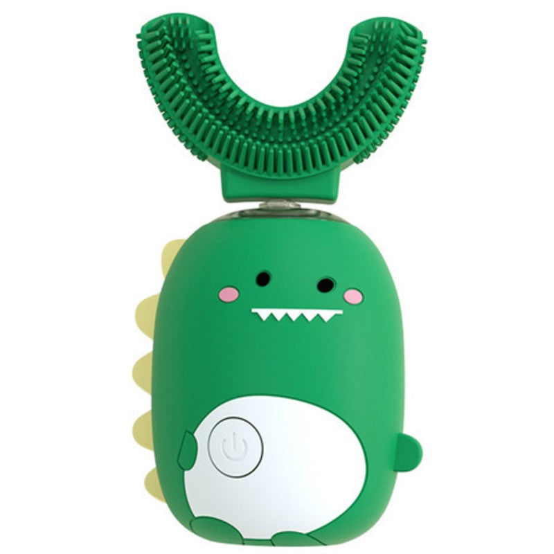 Children's U-Shape 360° Electric Ultrasonic Toothbrush, with Light Therapy, Rechargeable & Waterproof Design, for 3-9 Years Kids