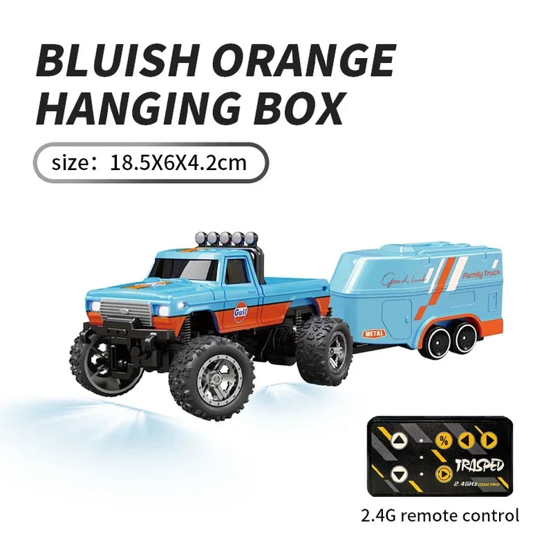 RC 1/64 Speed Mini Off-Road Climbing Car Alloy Cool Appearance Light Shock Absorption Children'S Toy Gift