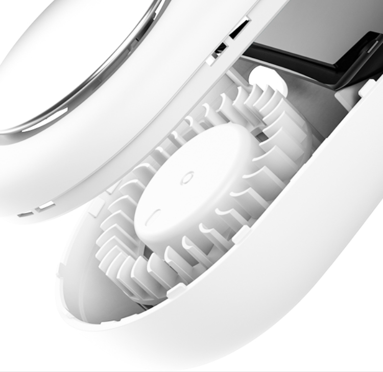 Portable Hanging Neck Electric Fan, with USB Charging, 360°Annular Soft Wind and Double Frequency Conversion Magnetic Suspension Motor, for Office, Travel & Outdoor