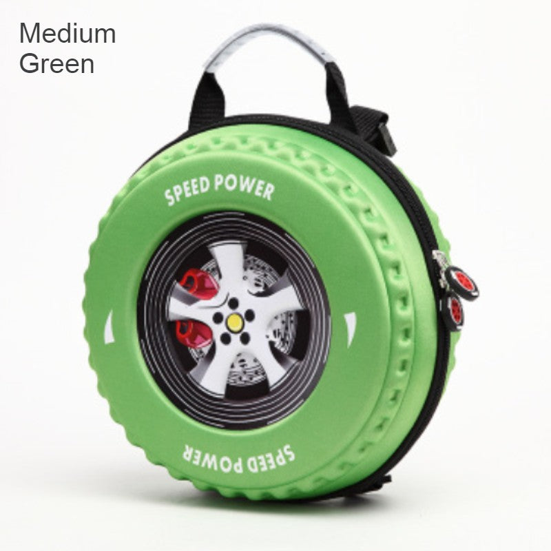 Cool 3D Racing Car Tire Backpack, for Preschool & Kindergarten, Boys & Girls