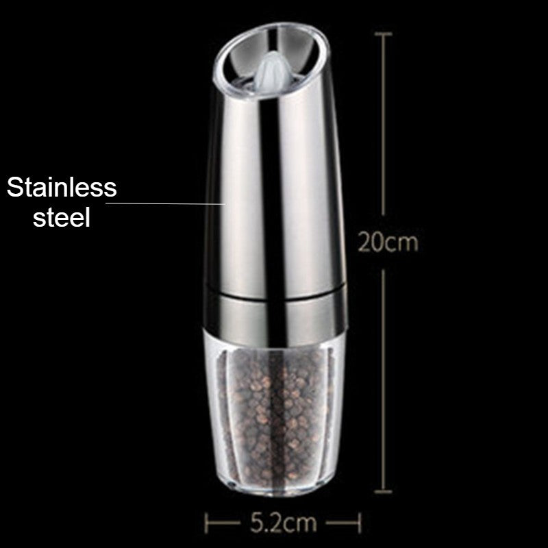 Electric Salt and Pepper Grinder, with Adjustable and Auto On/Off Design, for Pepper, Salt, Bean & More