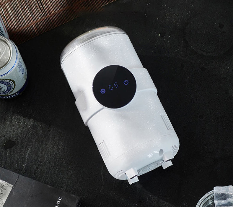 Mini & Portable Electric Beverage Cooling and Heating Cup Holder, 5°C to 55°C, for Beer Milk Tea & More