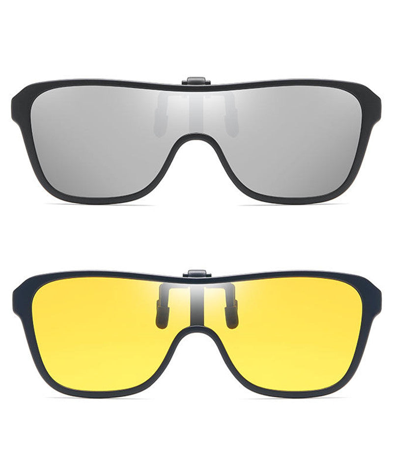 Integrated Nearsightedness Glasses Clip-On For Day And Night