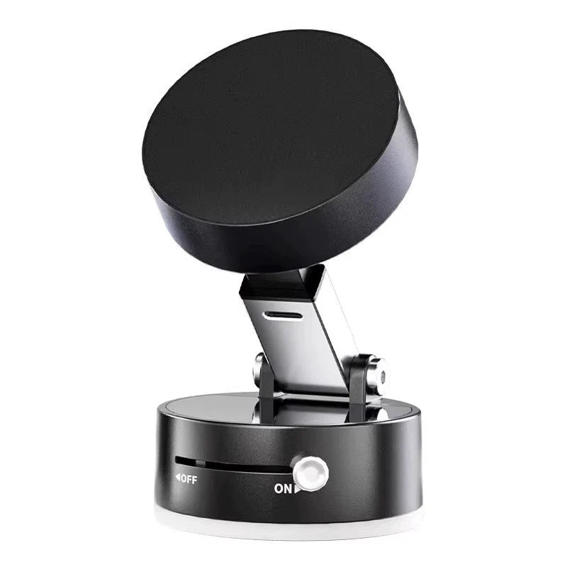 Magnetic Suction Phone Holder: 360° Rotating, Foldable, Selfie-Ready, Desk-to-Car Mount
