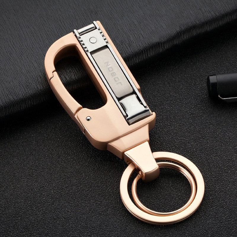2-in-1 Useful & Durable Keychain with Built-in Nail Clipper
