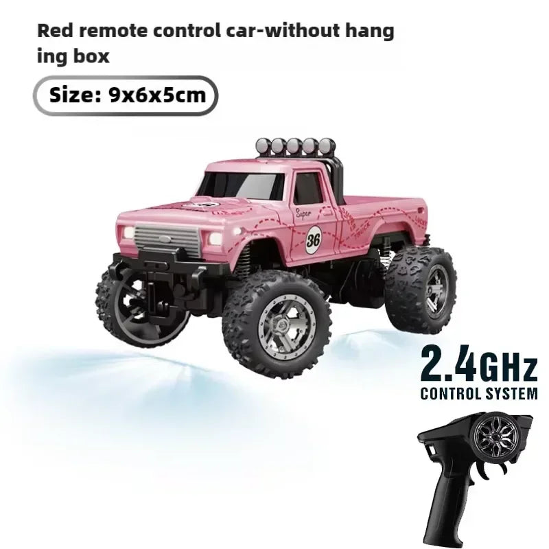 RC 1/64 Speed Mini Off-Road Climbing Car Alloy Cool Appearance Light Shock Absorption Children'S Toy Gift