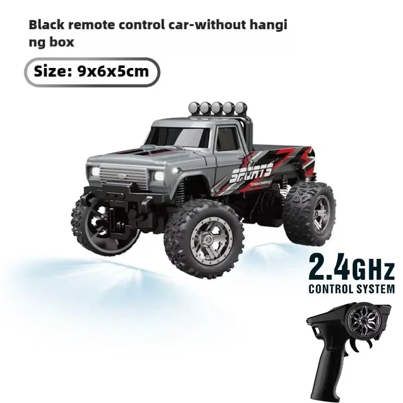RC 1/64 Speed Mini Off-Road Climbing Car Alloy Cool Appearance Light Shock Absorption Children'S Toy Gift