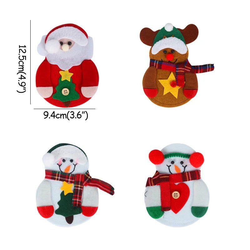 Christmas Tableware Holder - 8 Pieces Festive Cutlery Caddy