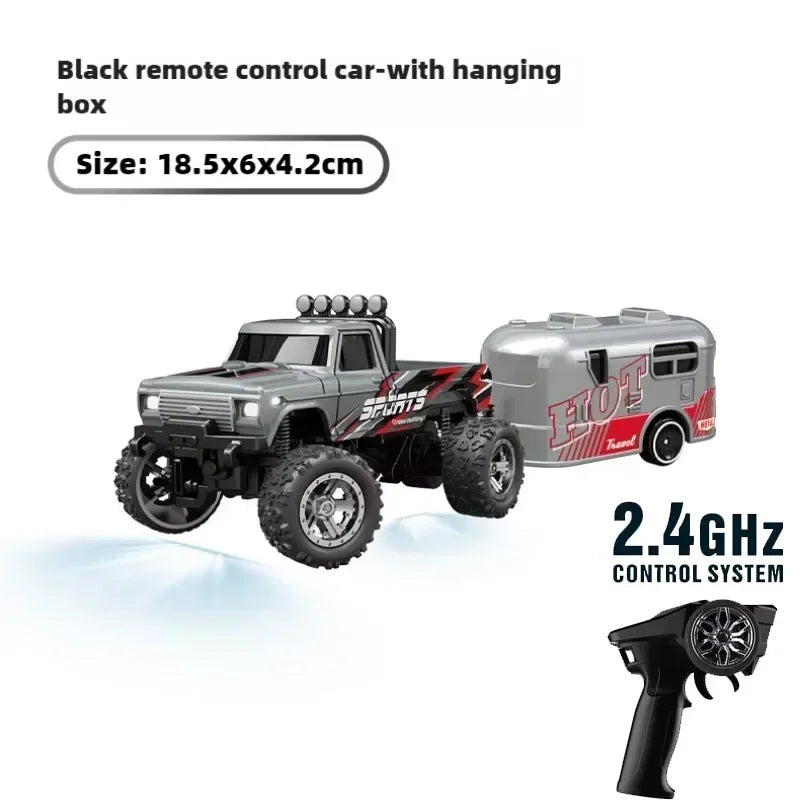 RC 1/64 Speed Mini Off-Road Climbing Car Alloy Cool Appearance Light Shock Absorption Children'S Toy Gift