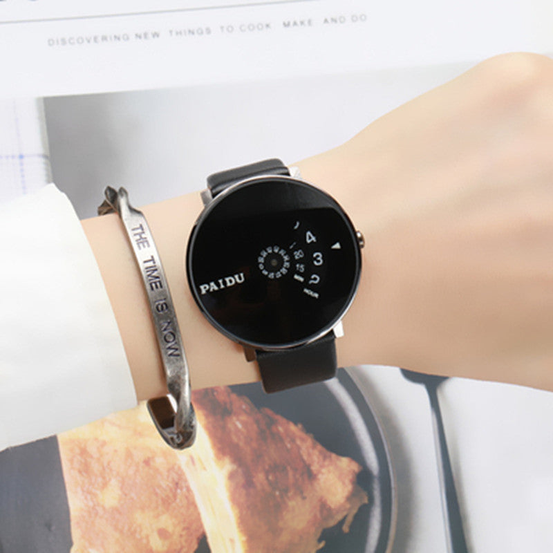 Fashion Minimalist Wrist Watch, with 43mm Round Dial and Stainless Steel/Leather/Cloth Band, for Men and Women