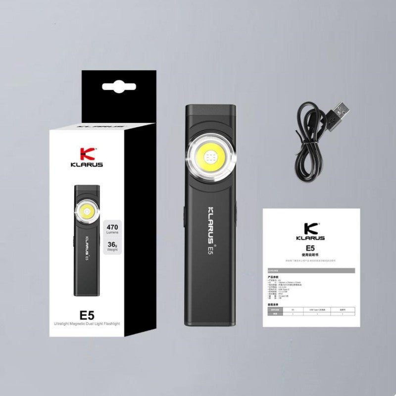 Compact And Portable High-Intensity Dual Light Source EDC Magnetic Flashlight