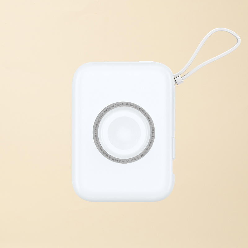 Portable Smartphone Watch 2-In-1 With Built-In Data Cable And Power Bank