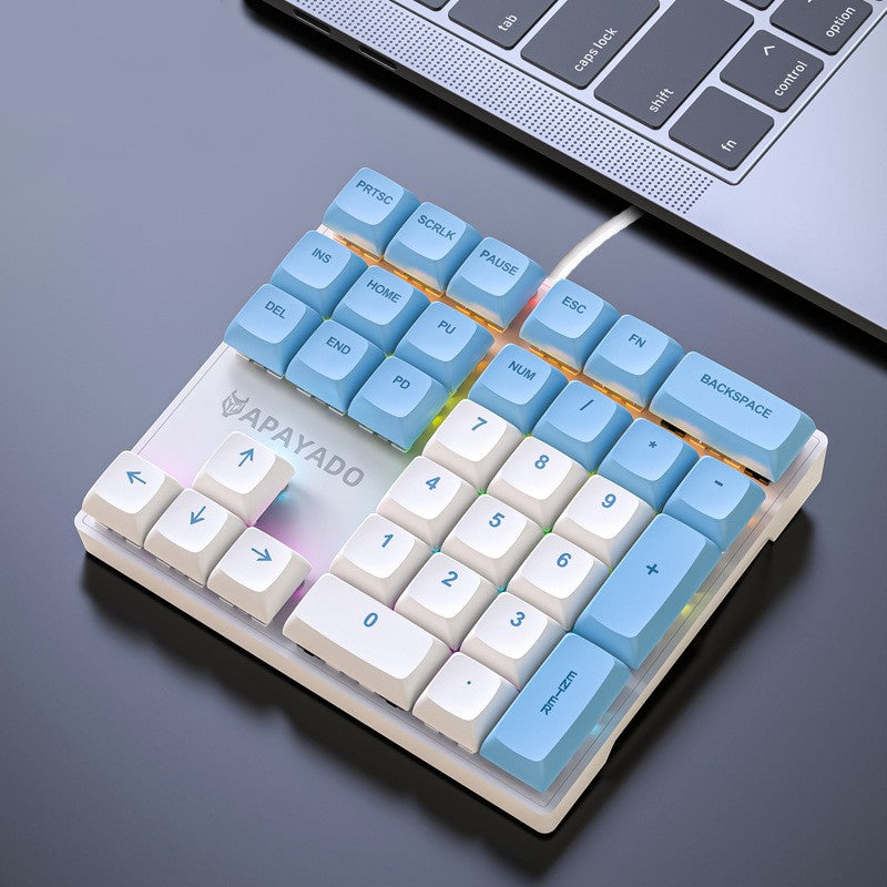 External Mini Wired 33-Key Numeric Keypad