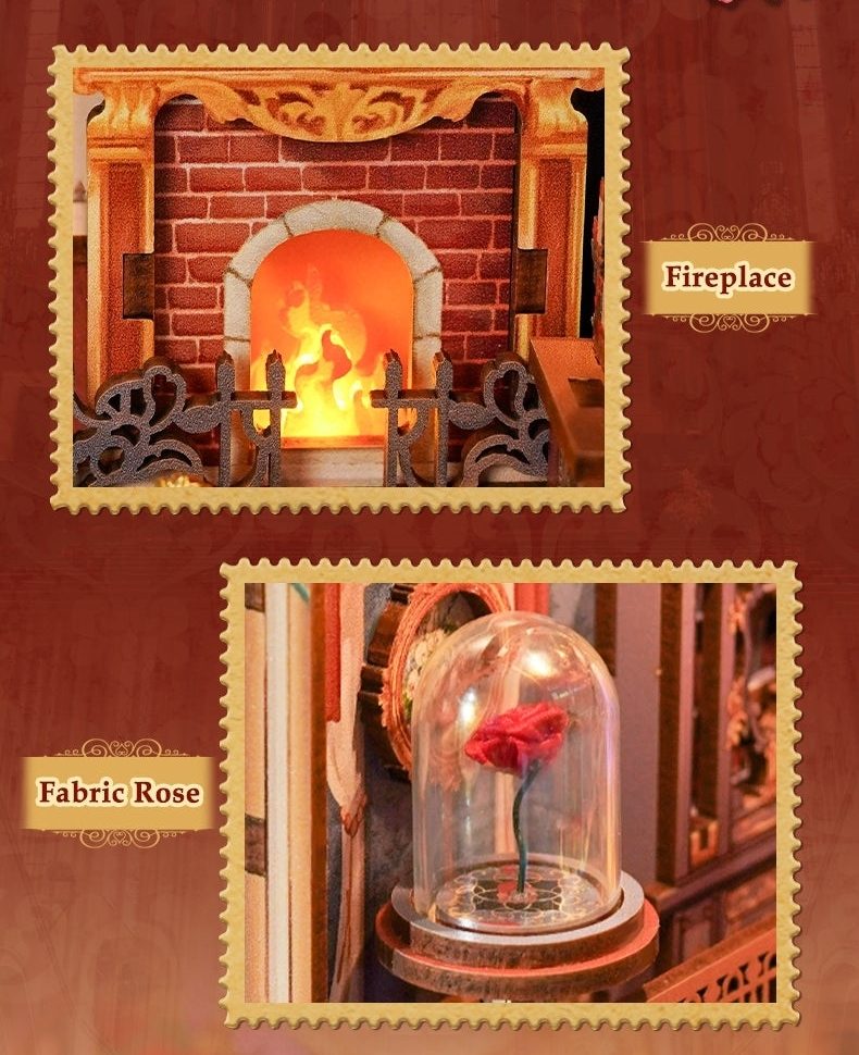 Beauty and The Beast DIY Wooden Book Nook Kit