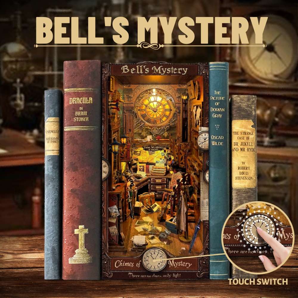 Bell's Mystery DIY Book Nook Shelf Insert