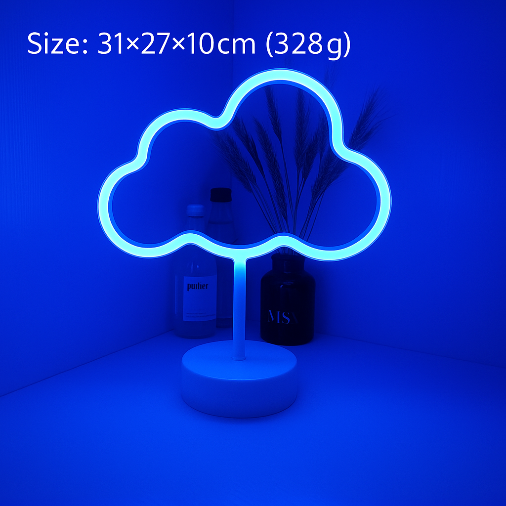 LED Neon Table Lamp Decorative Night Light For Gift Xmas Party Wedding