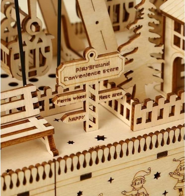 Christmas Ferris Wheel 3D Wooden Puzzles