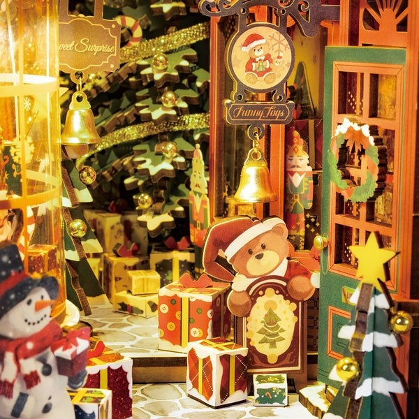 Christmas Street DIY Book Nook Kit