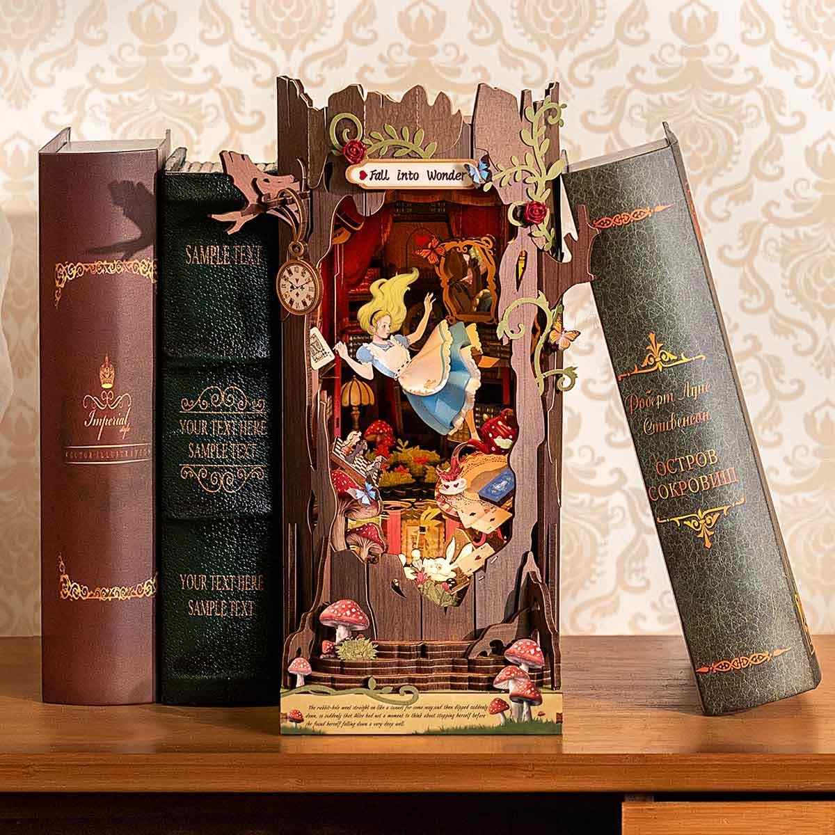 Fall into Wonder DIY Book Nook | Shelf Insert
