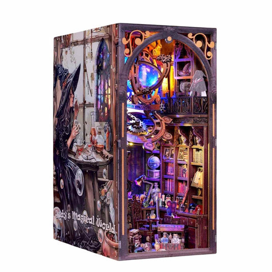 Judy's Magic World DIY Wooden Book Nook Kit | Double-Sided
