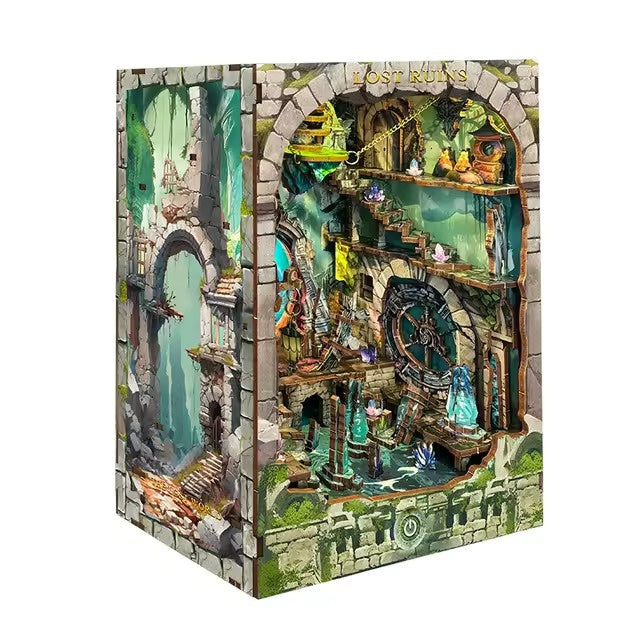 Lost Ruins DIY Wooden Book Nook Kit