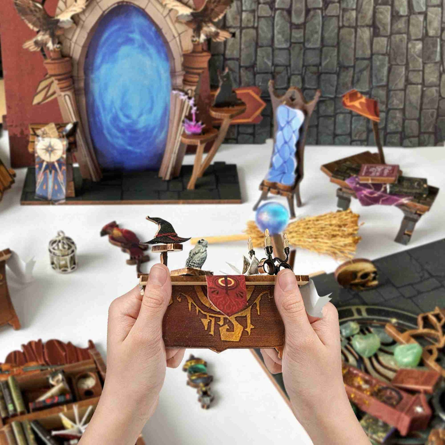 Magic Academy DIY Book Nook Kit | Magic Wand Included