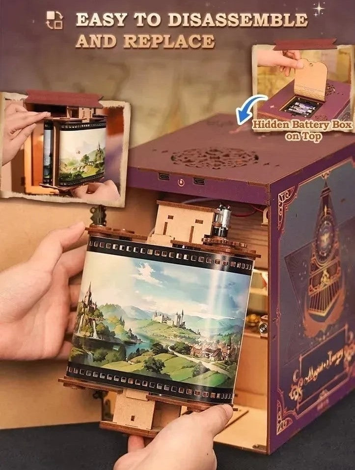 Magical Journey Train Cabin DIY Book Nook Kit | Motion Scene