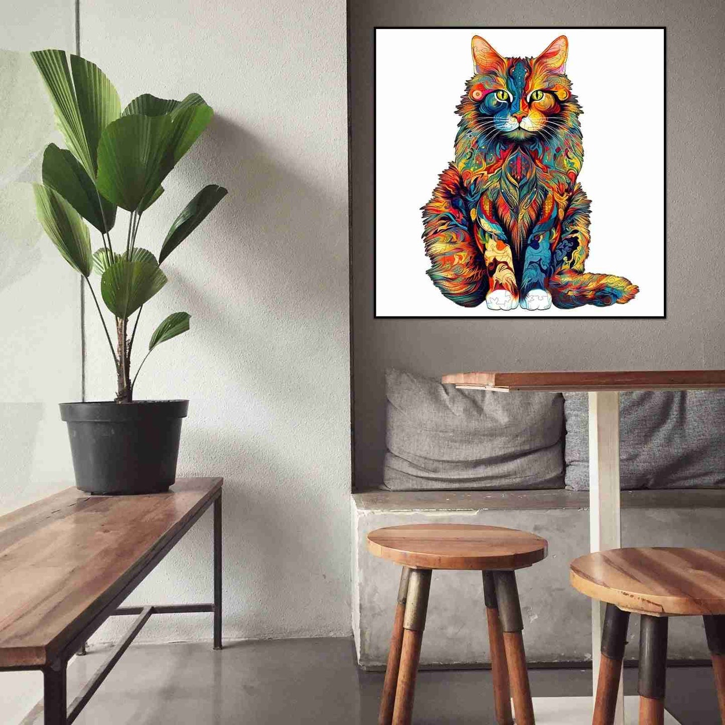Maine Cat Wooden Jigsaw Puzzle