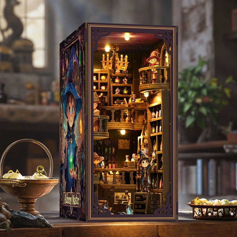 Master Alchemist DIY Book Nook Kit | Bookshelf Insert