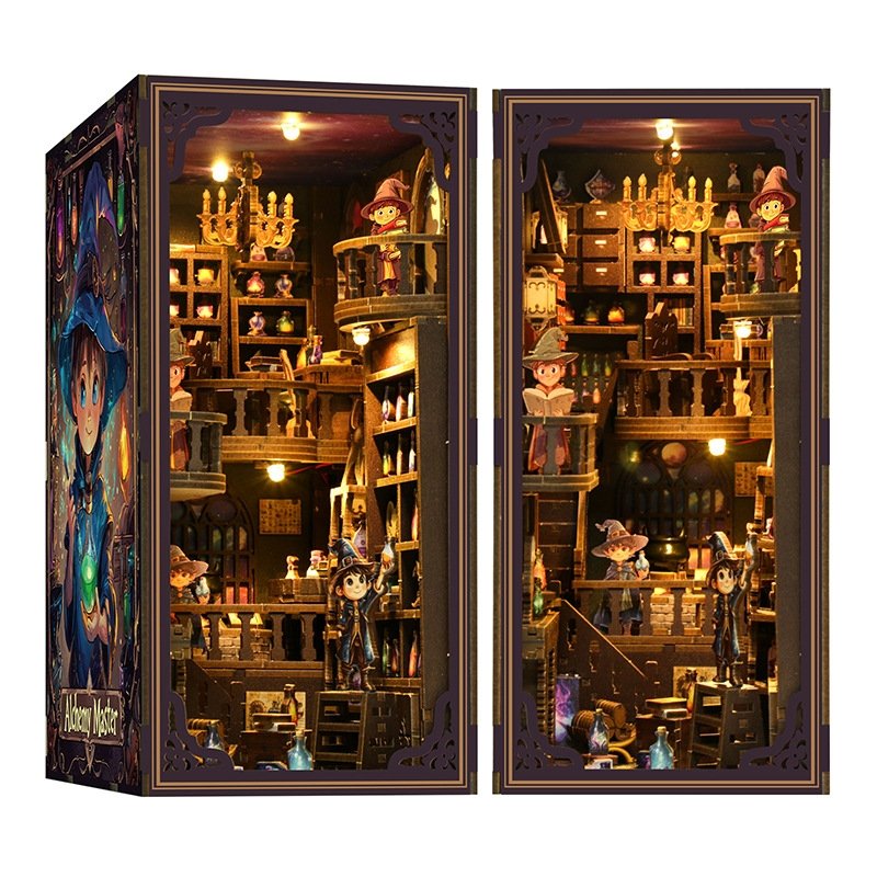 Master Alchemist DIY Book Nook Kit | Bookshelf Insert