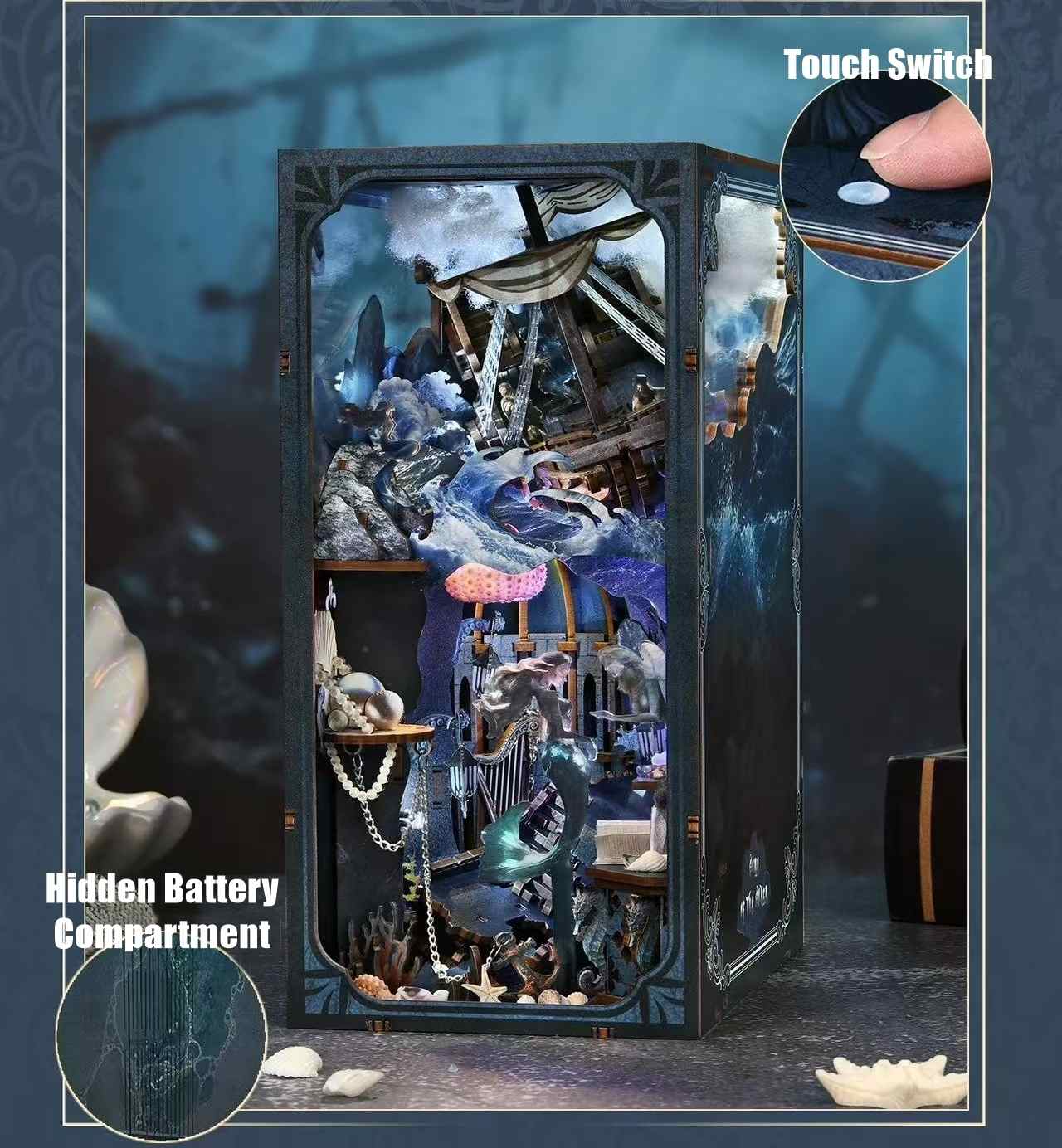Mermaid DIY Book Nook Kit – Song of the Sirens