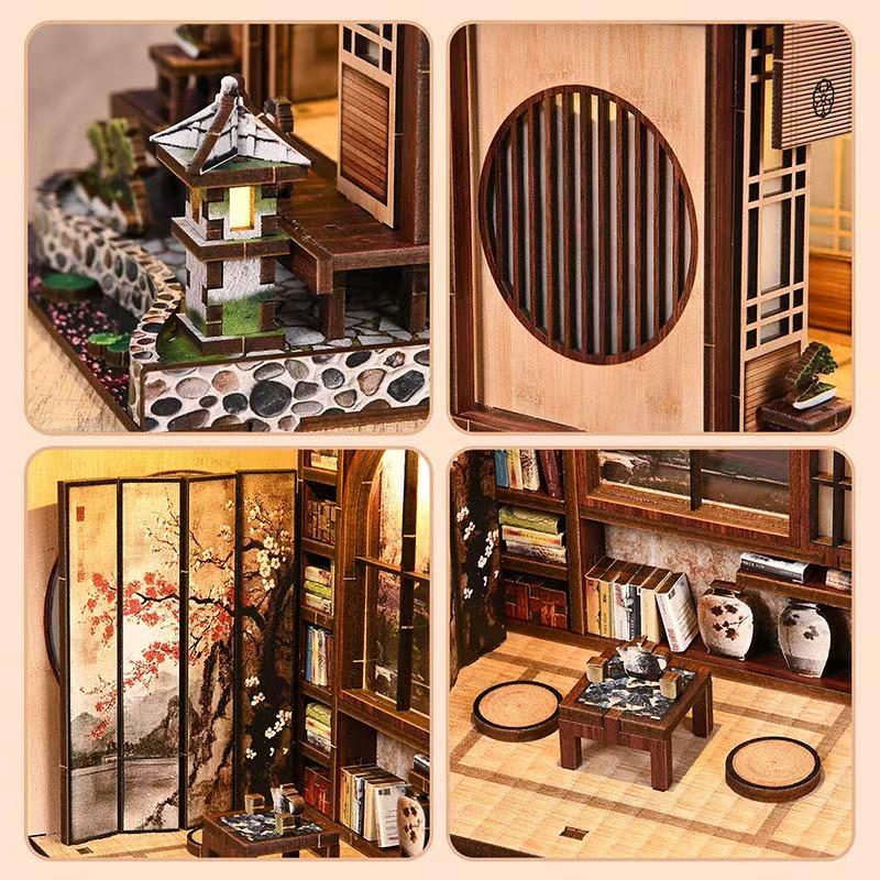 Moss Lantern Zen Garden DIY Book Nook Kit