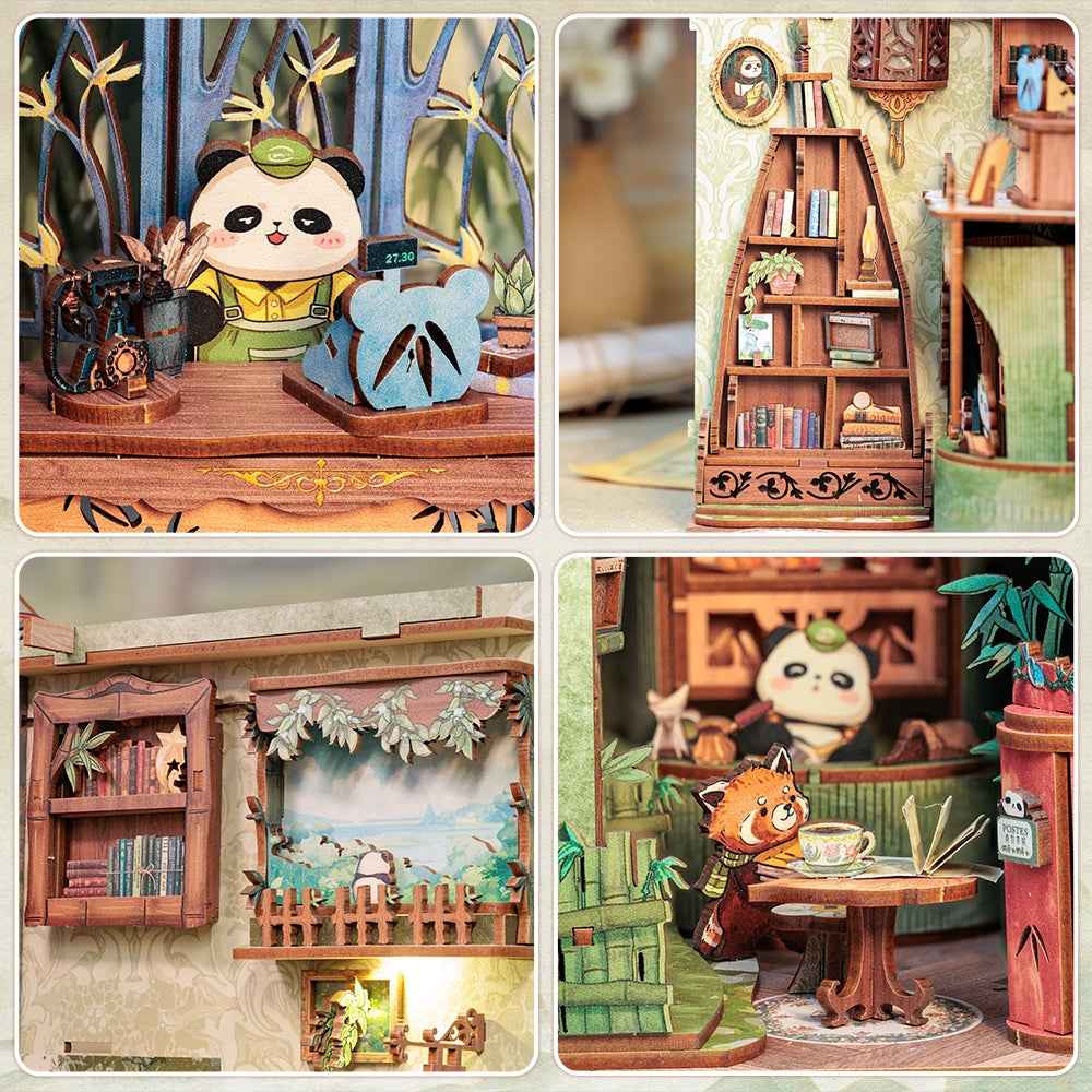 Panda Bookshop DIY Book Nook Kit