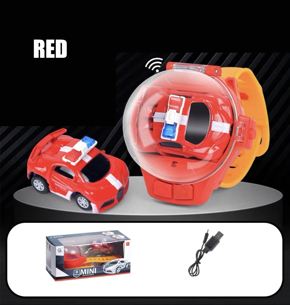 Toy Watch RC Car – Wearable Remote Control Electric 2.4G Alloy RC Car