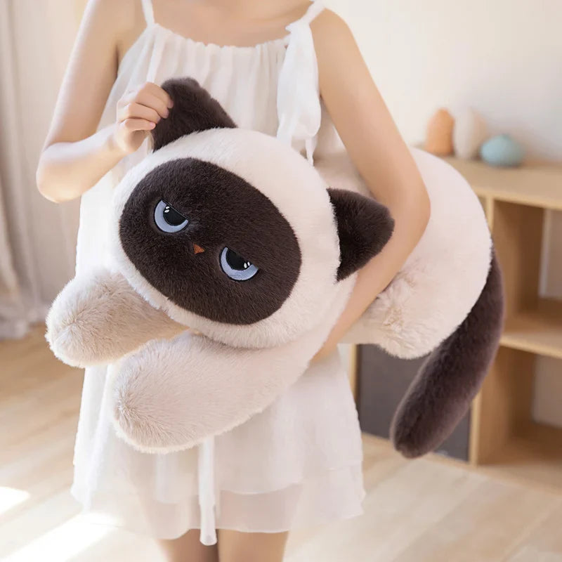 Momo the Long Kawaii Siamese Cat Plush