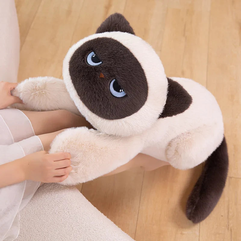 Momo the Long Kawaii Siamese Cat Plush