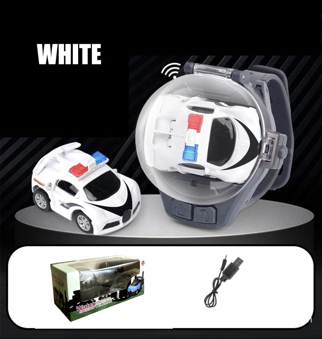 Toy Watch RC Car – Wearable Remote Control Electric 2.4G Alloy RC Car