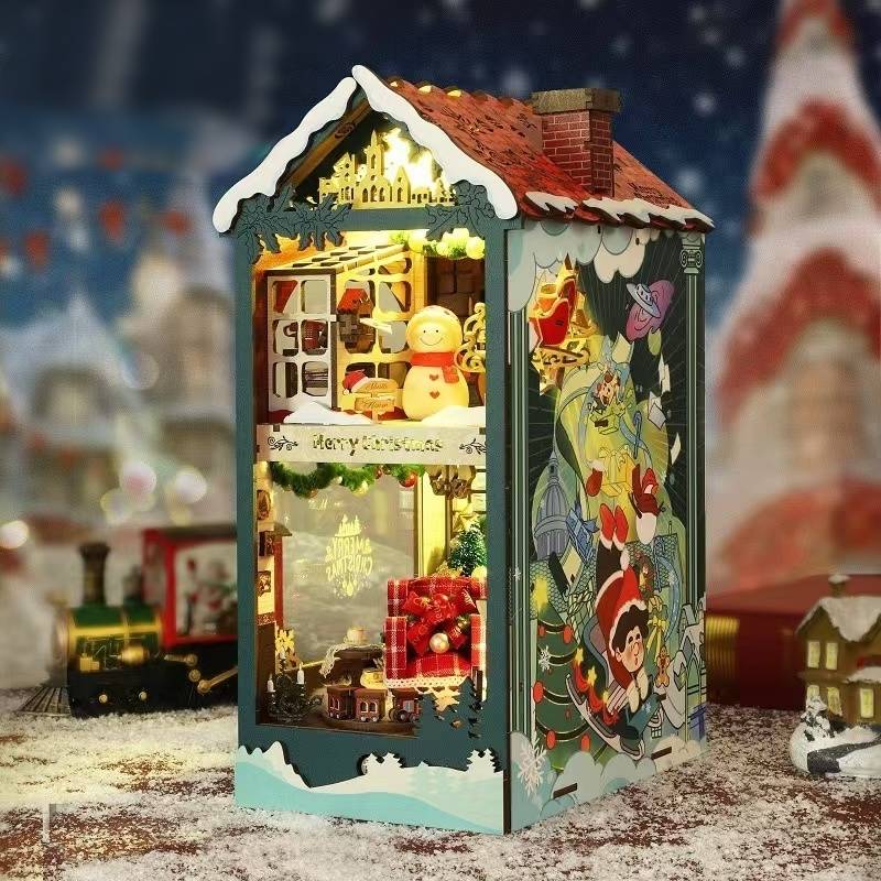 Santa's Christmas House DIY Book Nook Kit