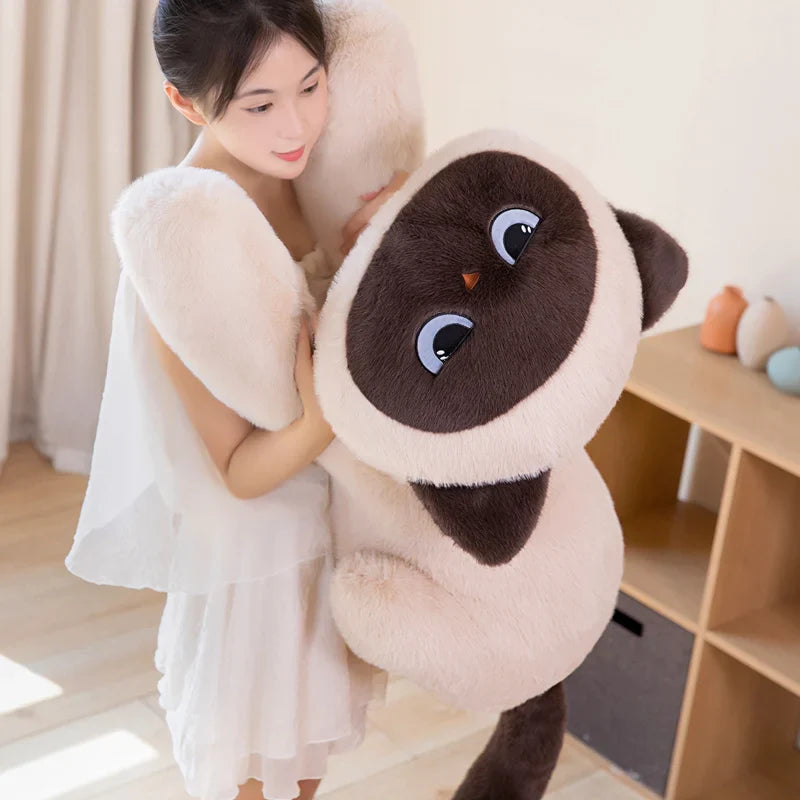 Momo the Long Kawaii Siamese Cat Plush