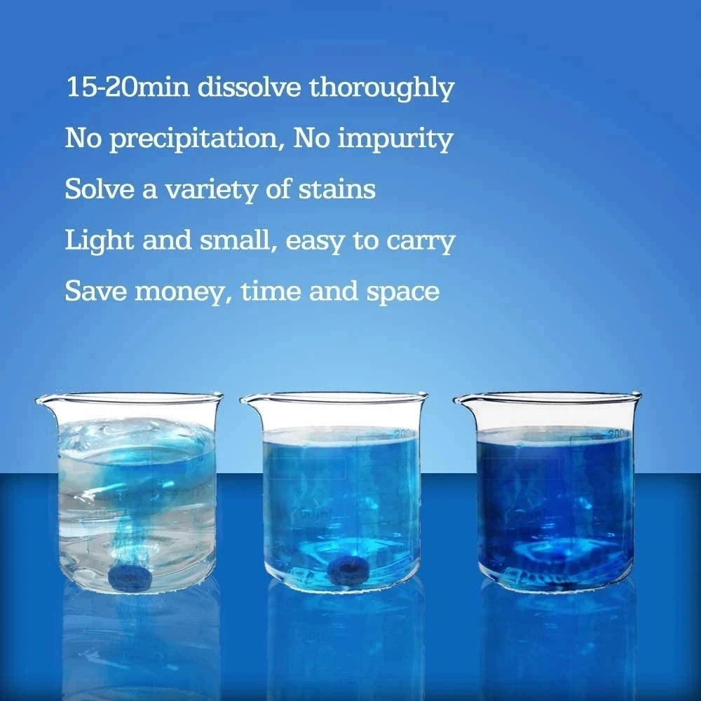 Easy Glass Cleaner Tablets Rinse Low Foam Eco Friendly Car Windshield Washer