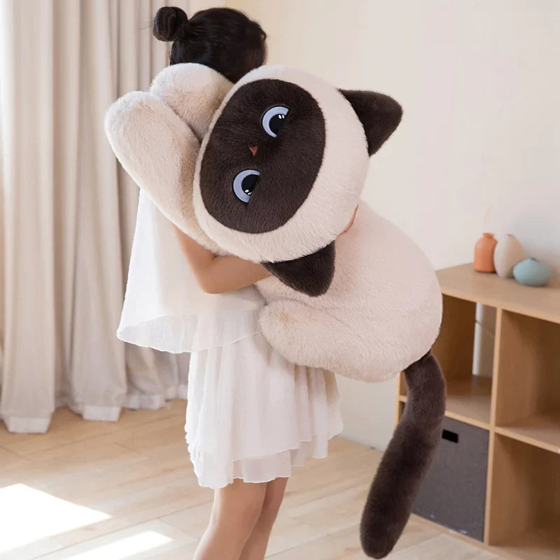 Momo the Long Kawaii Siamese Cat Plush