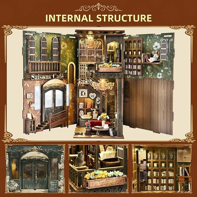 Seasons Café DIY Book Nook Kit