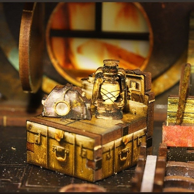 Steampunk World DIY Book Nook Kit | Vintage Mechanical-Punk