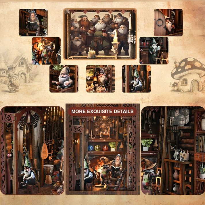 The Dwarfs’ House DIY Book Nook Kit
