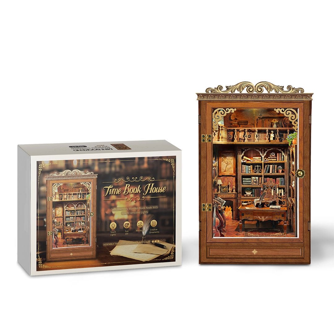 Time Book House DIY Wooden Book Nook Kit