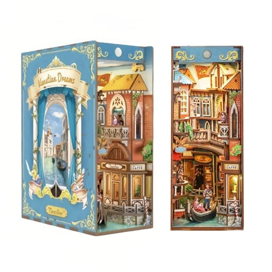 Venetian Dreams DIY Book Nook Kit | Miniature Bookshelf Insert